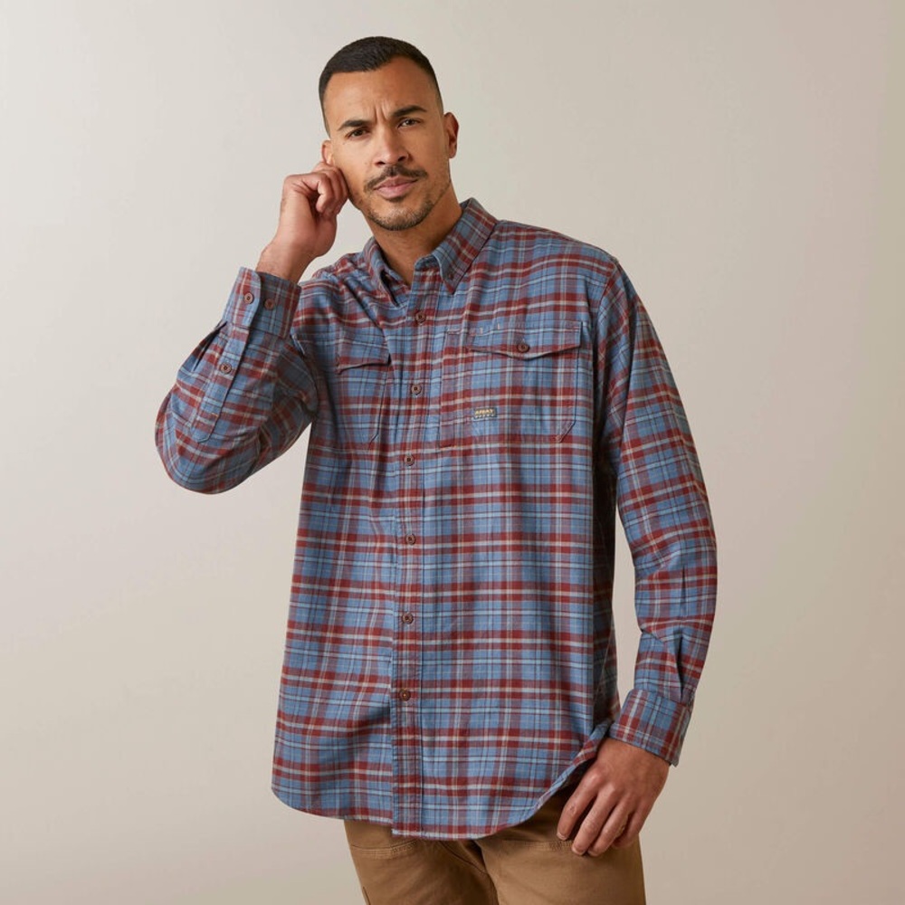 Ariat Rebar DuraStretch Flannel Work Shirt – Men’s M